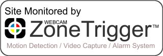 Sticker: Site monitored by Webcam Zone Trigger