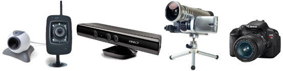 webcam, Kinect, IPcam, Camcorder, screen capture